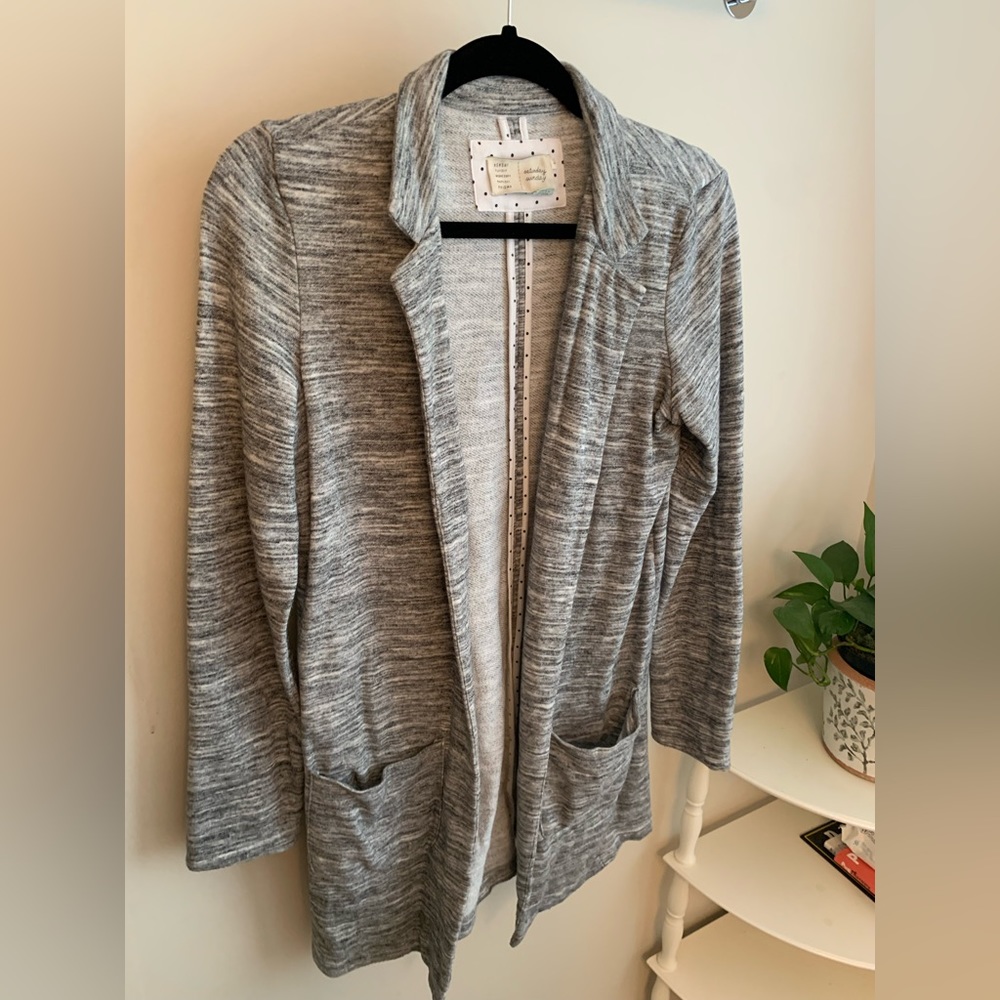 Anthropologie Saturday Sunday Long Open Cardigan